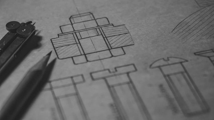 black illustration on white printer paper - product creation