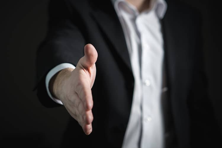 close up of human hand - marketing agency