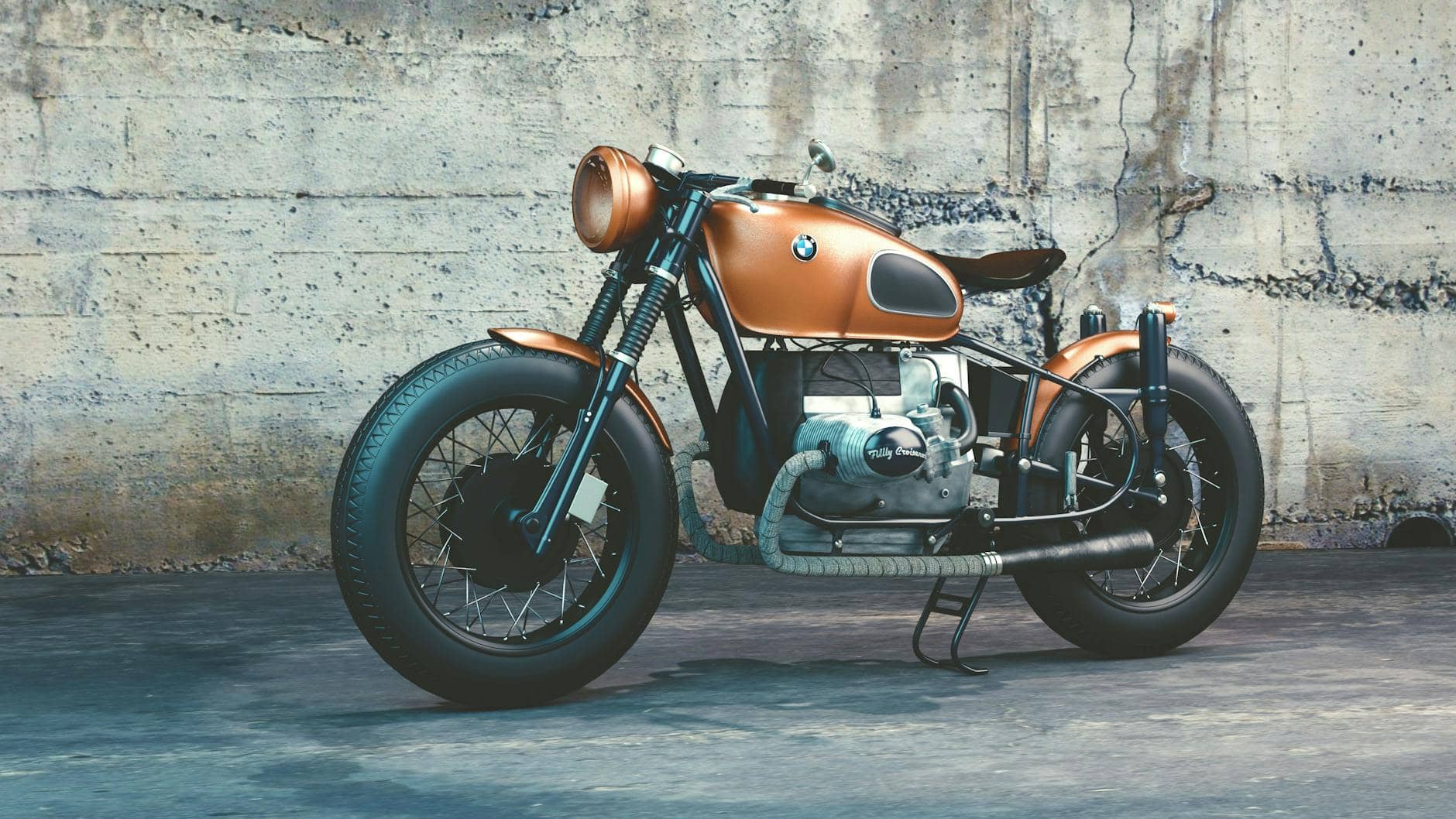 orange and black bmw motorcycle before concrete wall - Choosing The Right Motorcycle